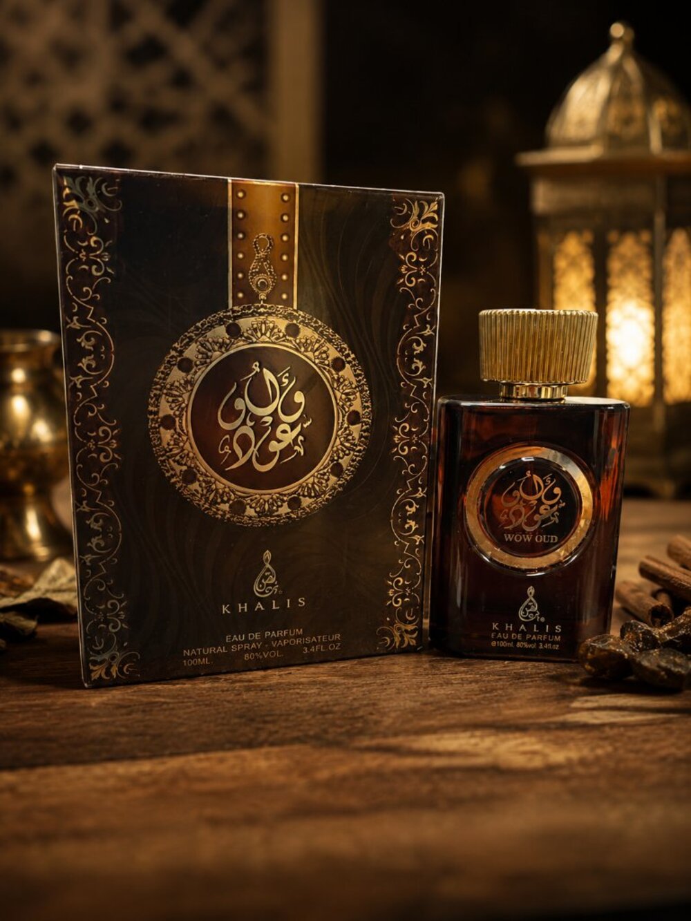 Khalis WOW OUD Eau De parfum Unisex 100ML 3.4FL.OZ